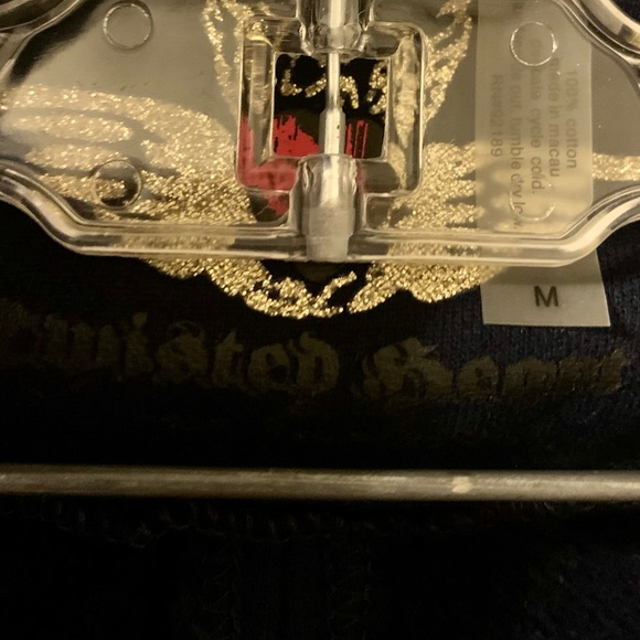 💙Y2k Twisted Heart Navy Military jacket Medium - Picture 6 of 7